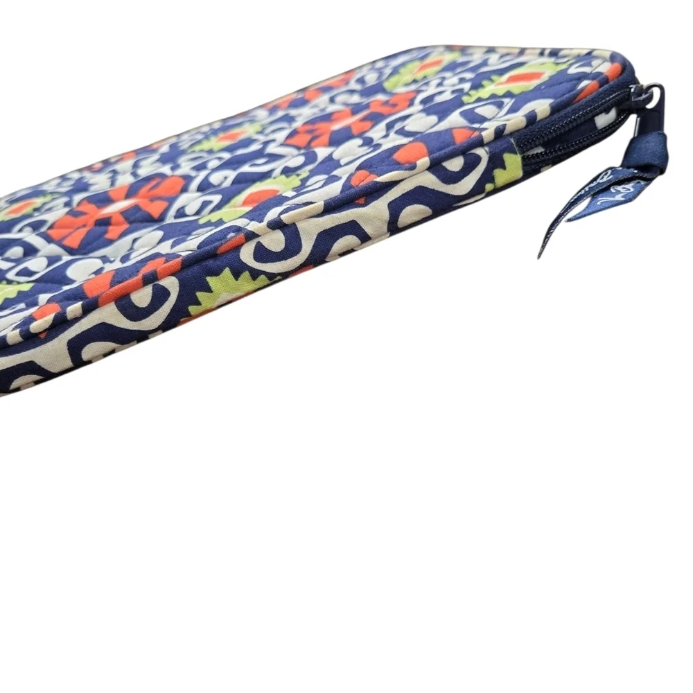 Vera Bradley Sun Valley Tablet Soft Sleeve Padded Carry Case Retired Orange Navy
